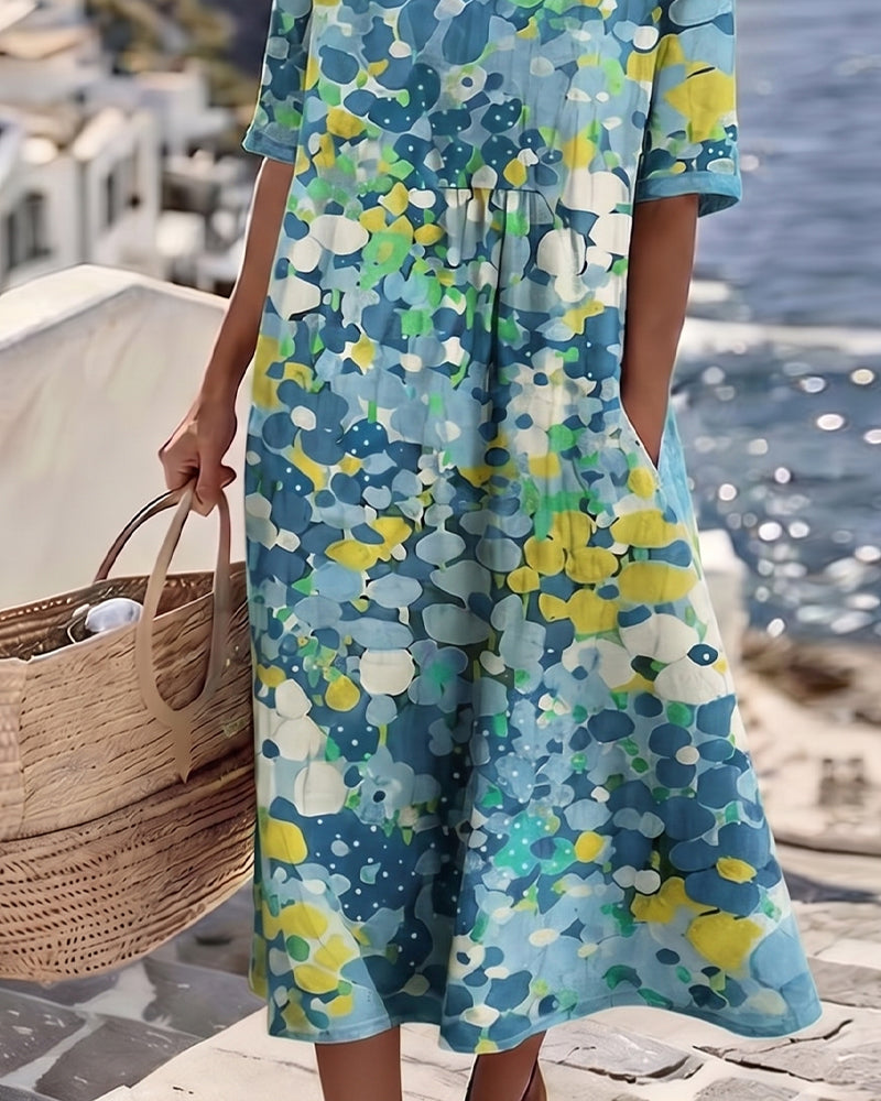 Fioralba | Vestido Midi Floral Elegante