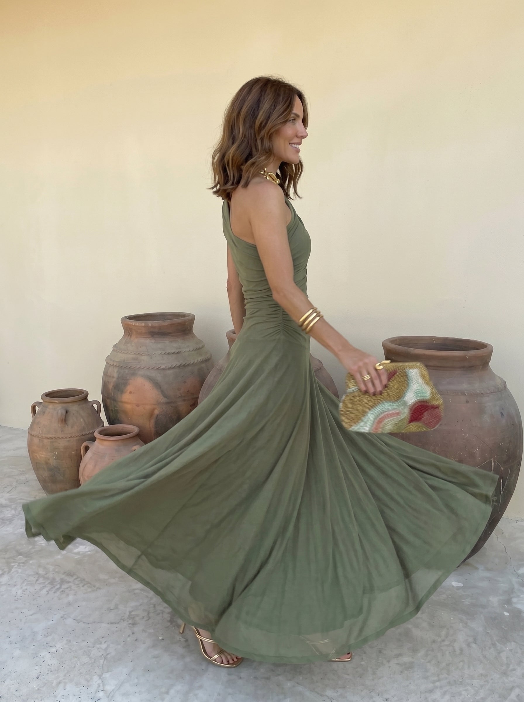 Marzia | Vestido Largo Toledo Hombros Descubiertos