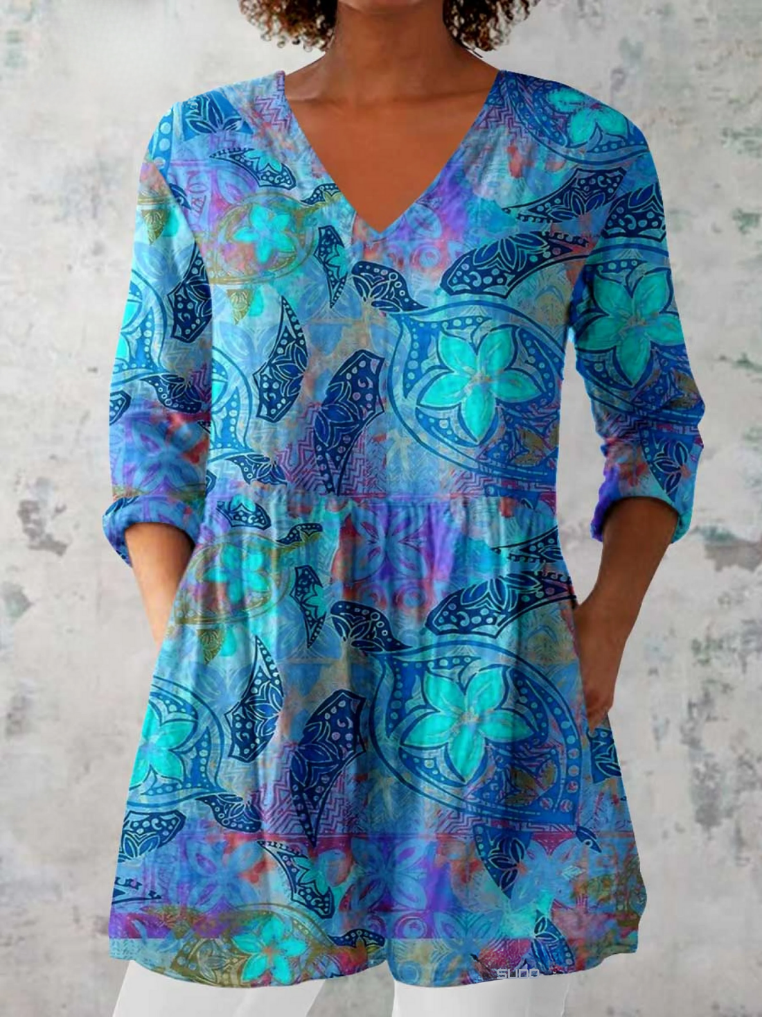 Lora | Blusa Larga Escote en V