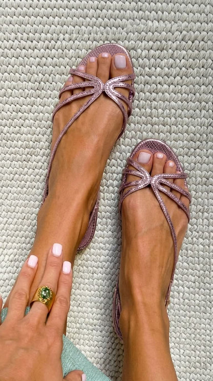 Ginevra | Sandalias Doradas