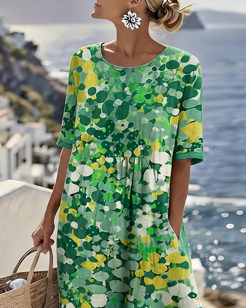 Fioralba | Vestido Midi Floral Elegante