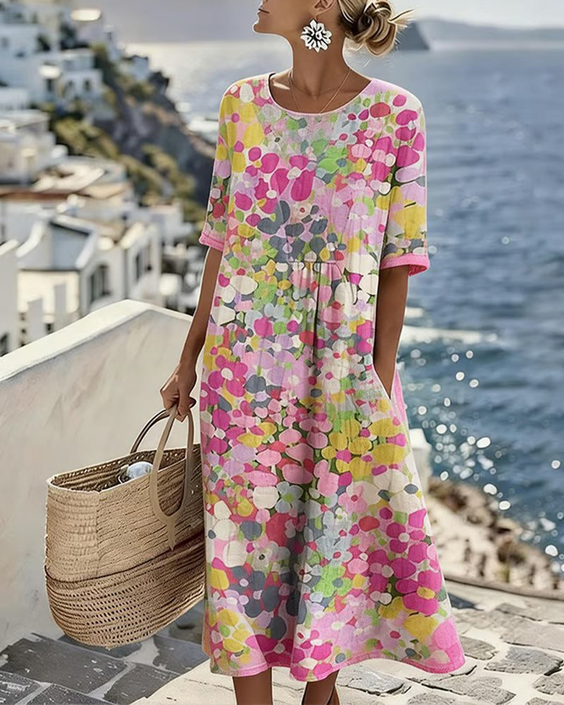 Fioralba | Vestido Midi Floral Elegante