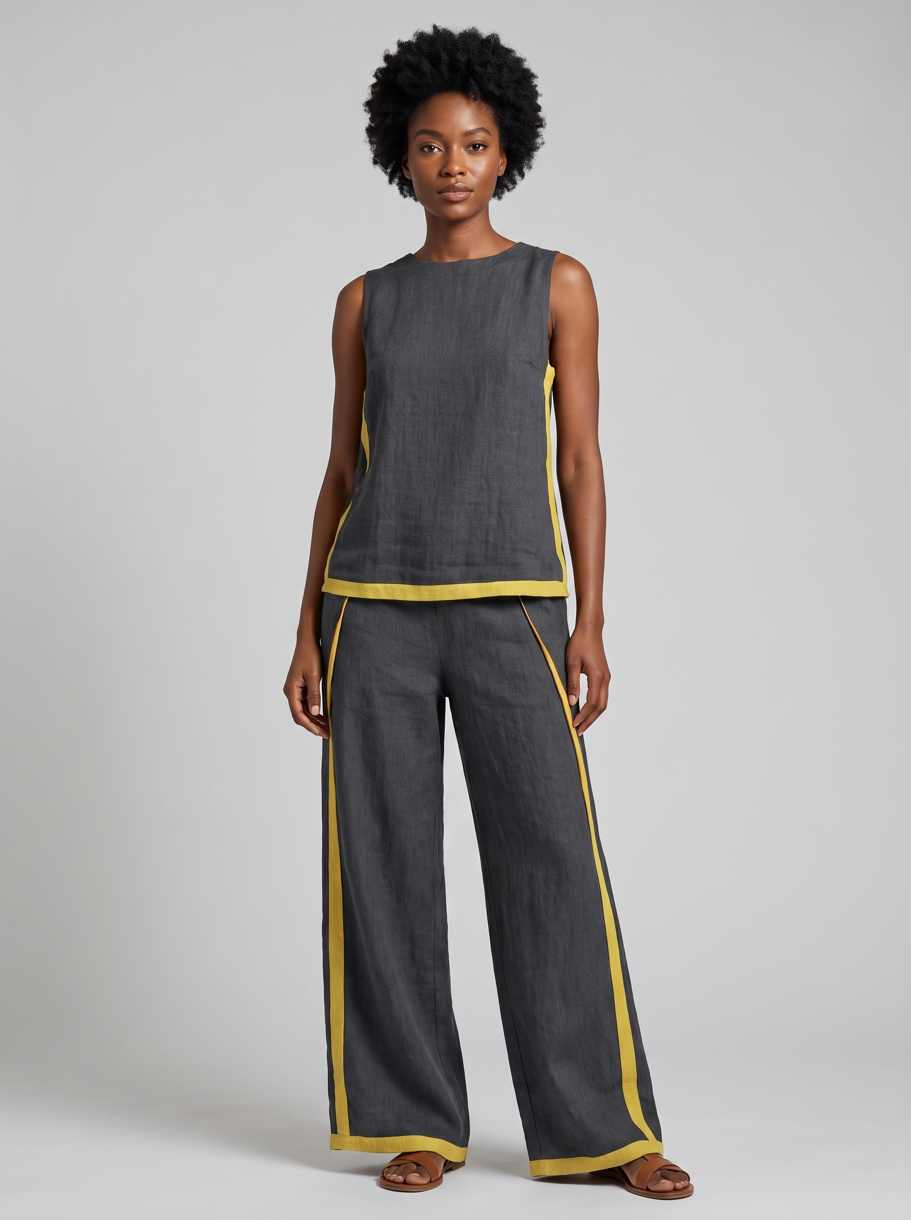 Ursula | Conjunto Chaleco y Pantalón Bicolor