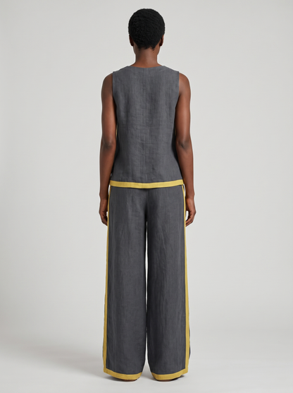 Ursula | Conjunto Chaleco y Pantalón Bicolor