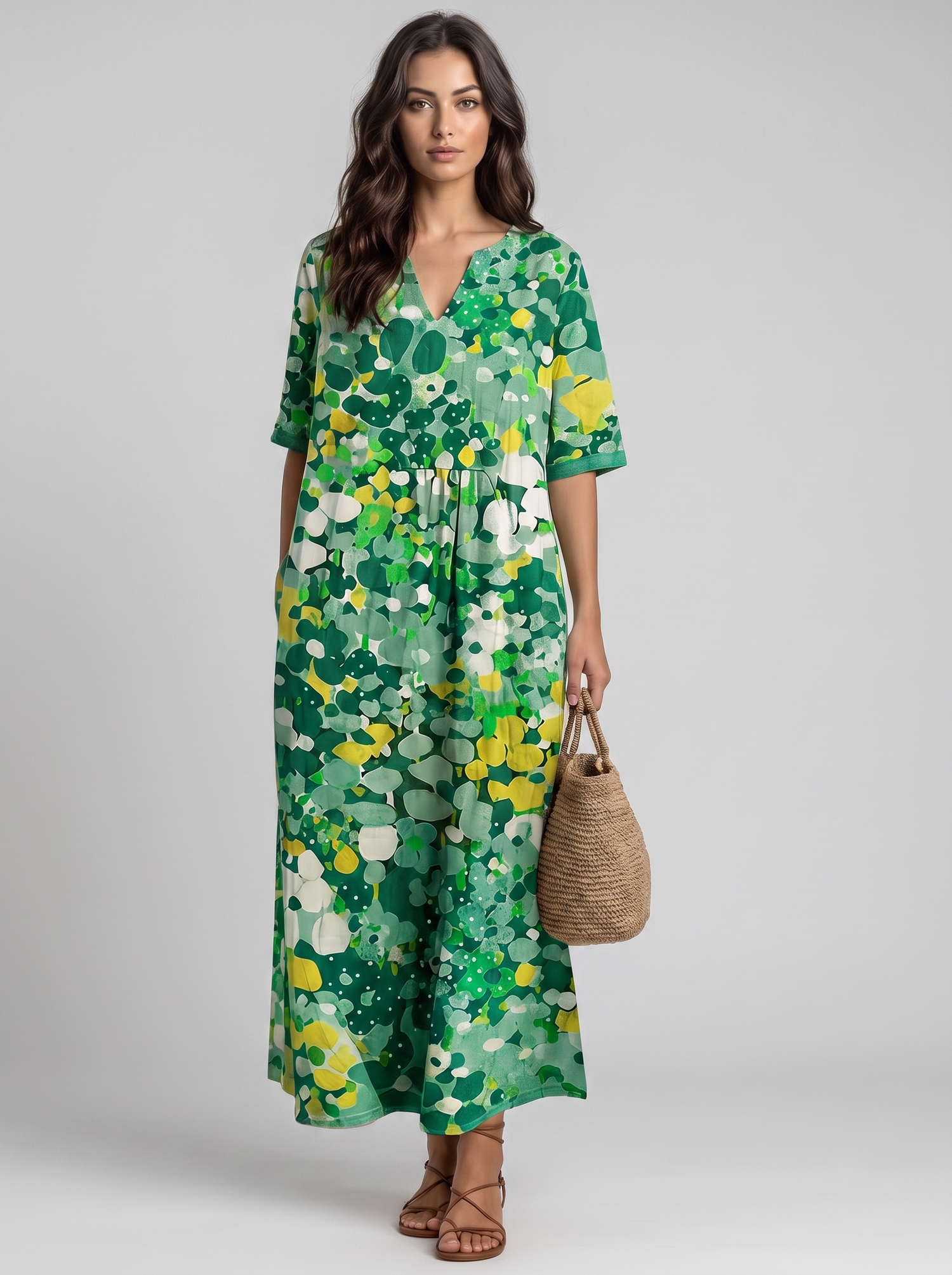 Fioralba | Vestido Midi Floral Elegante
