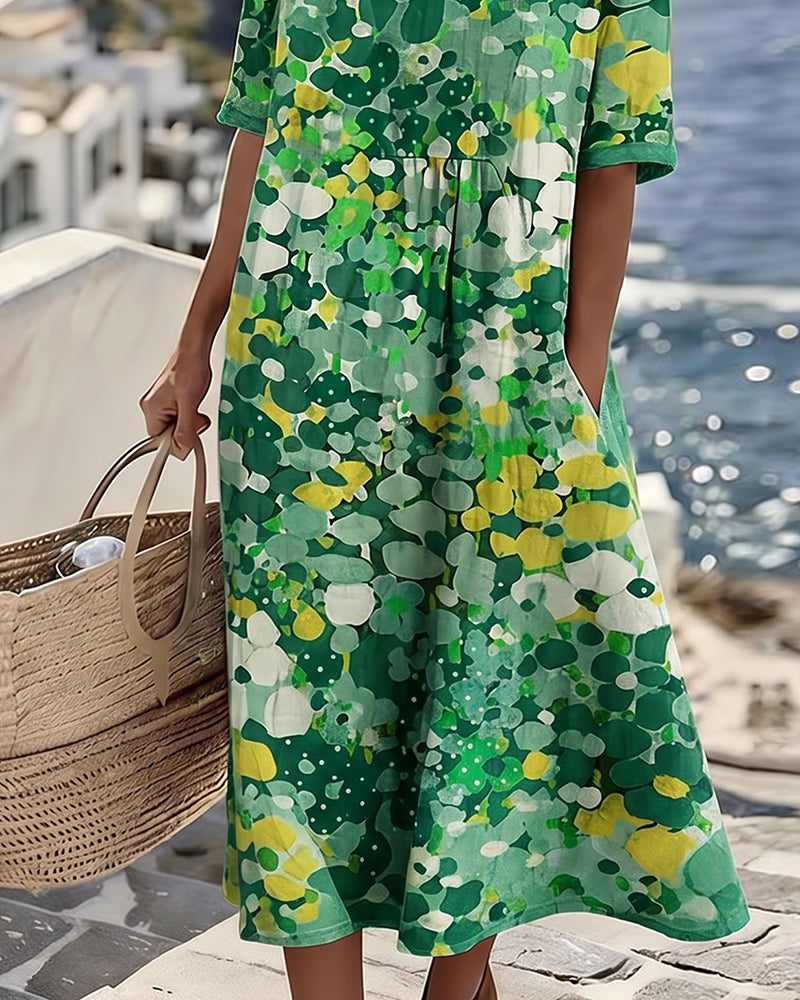 Fioralba | Vestido Midi Floral Elegante