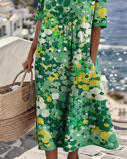Fioralba | Vestido Midi Floral Elegante