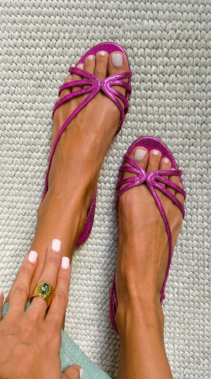 Ginevra | Sandalias Doradas