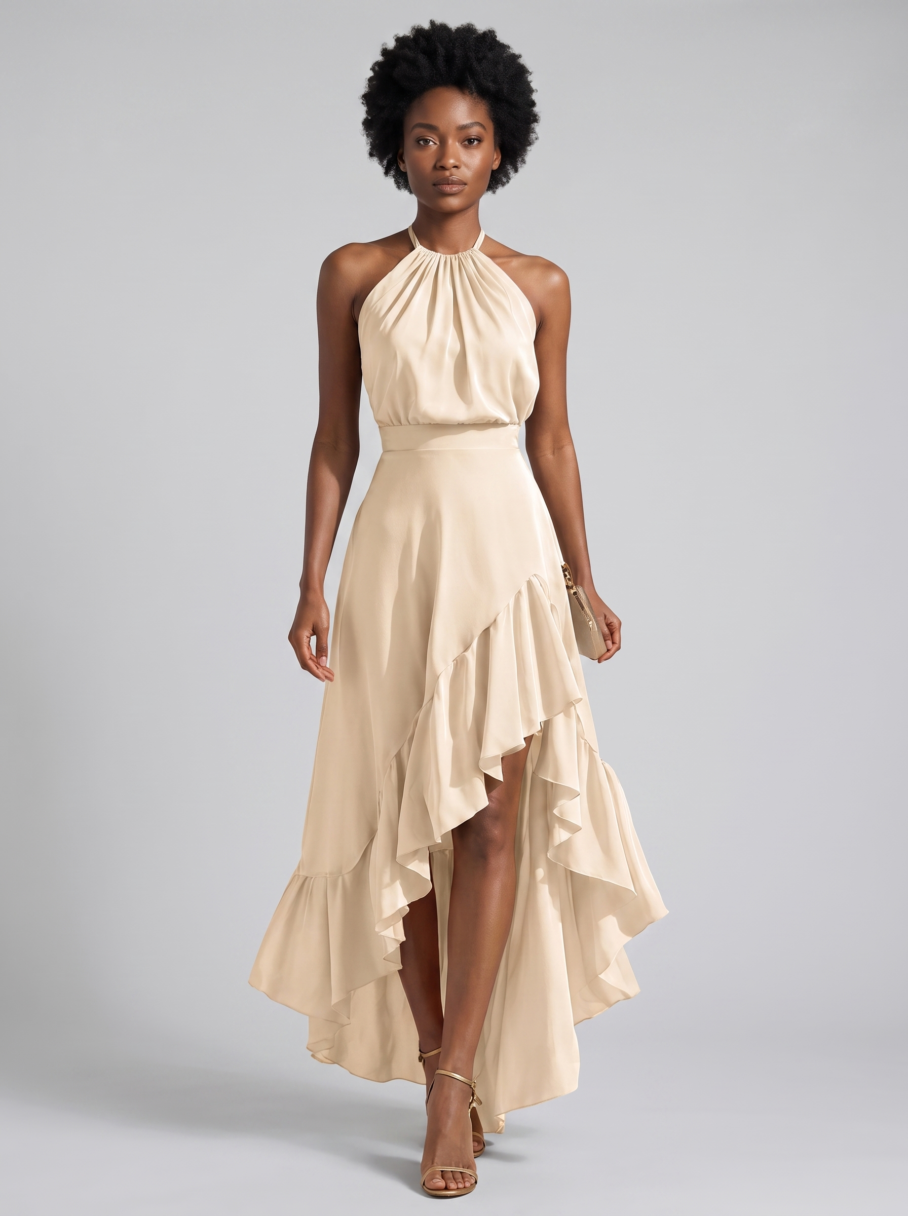Gabriella | Vestido Elegante Bajo Asimétrico