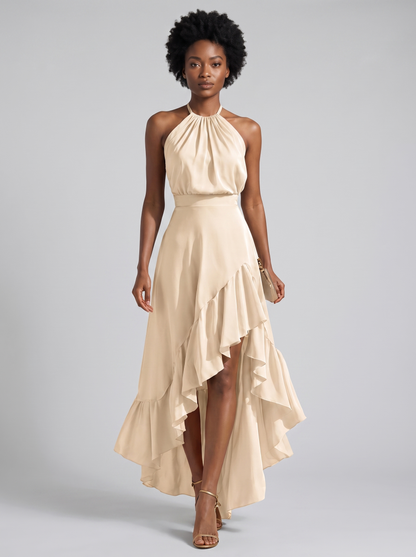 Gabriella | Vestido Elegante Bajo Asimétrico