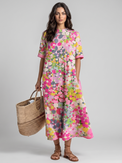 Fioralba | Vestido Midi Floral Elegante