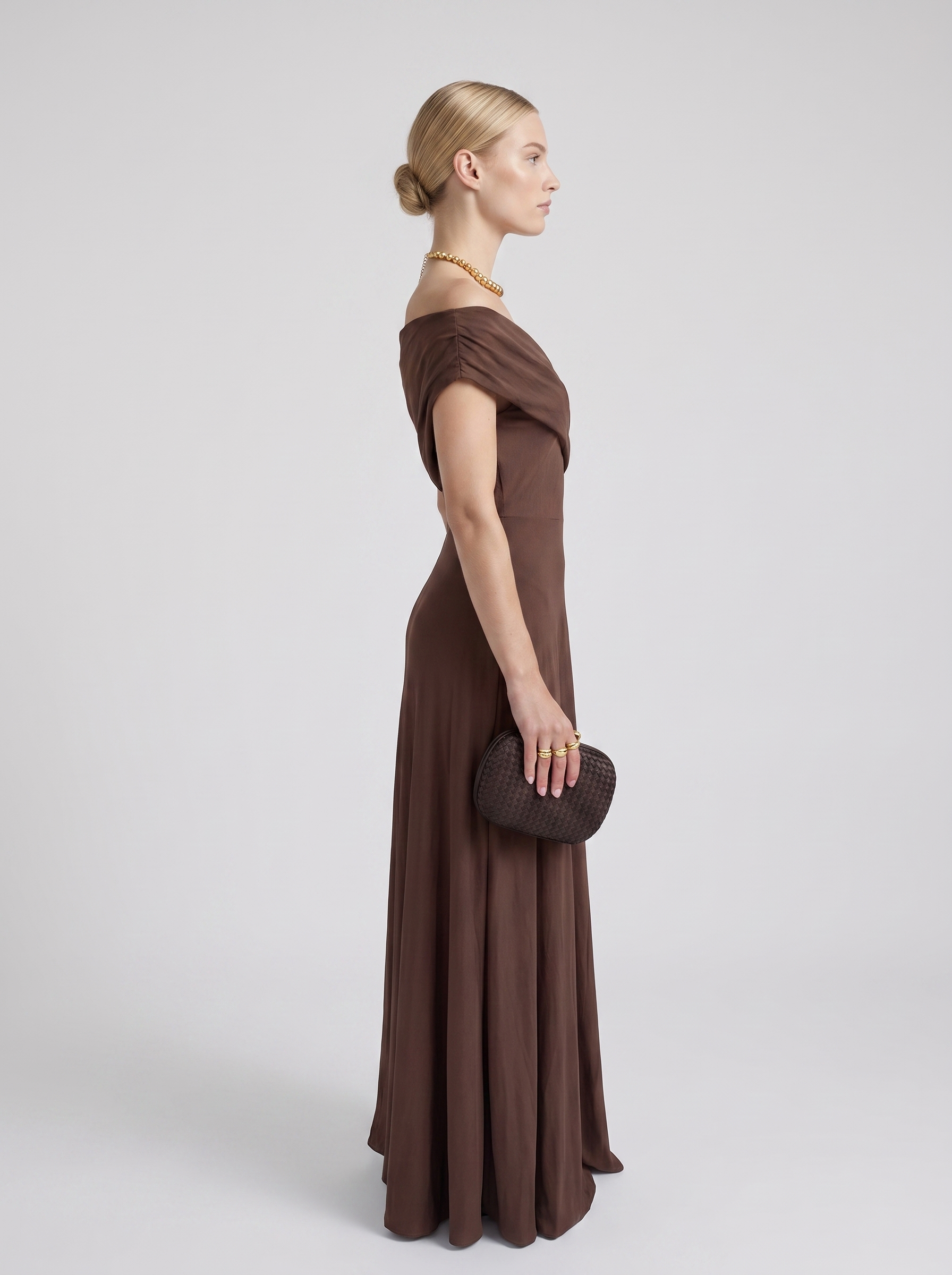 Marzia | Vestido Largo Toledo Hombros Descubiertos