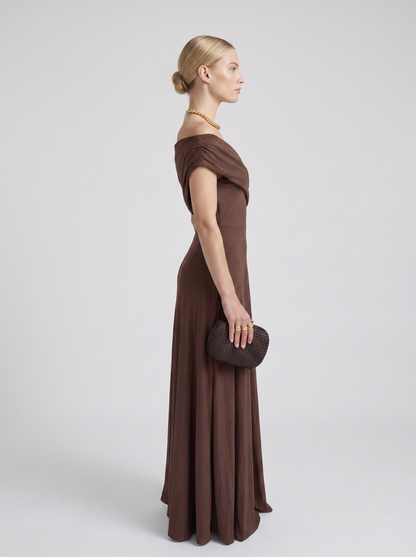 Marzia | Vestido Largo Toledo Hombros Descubiertos