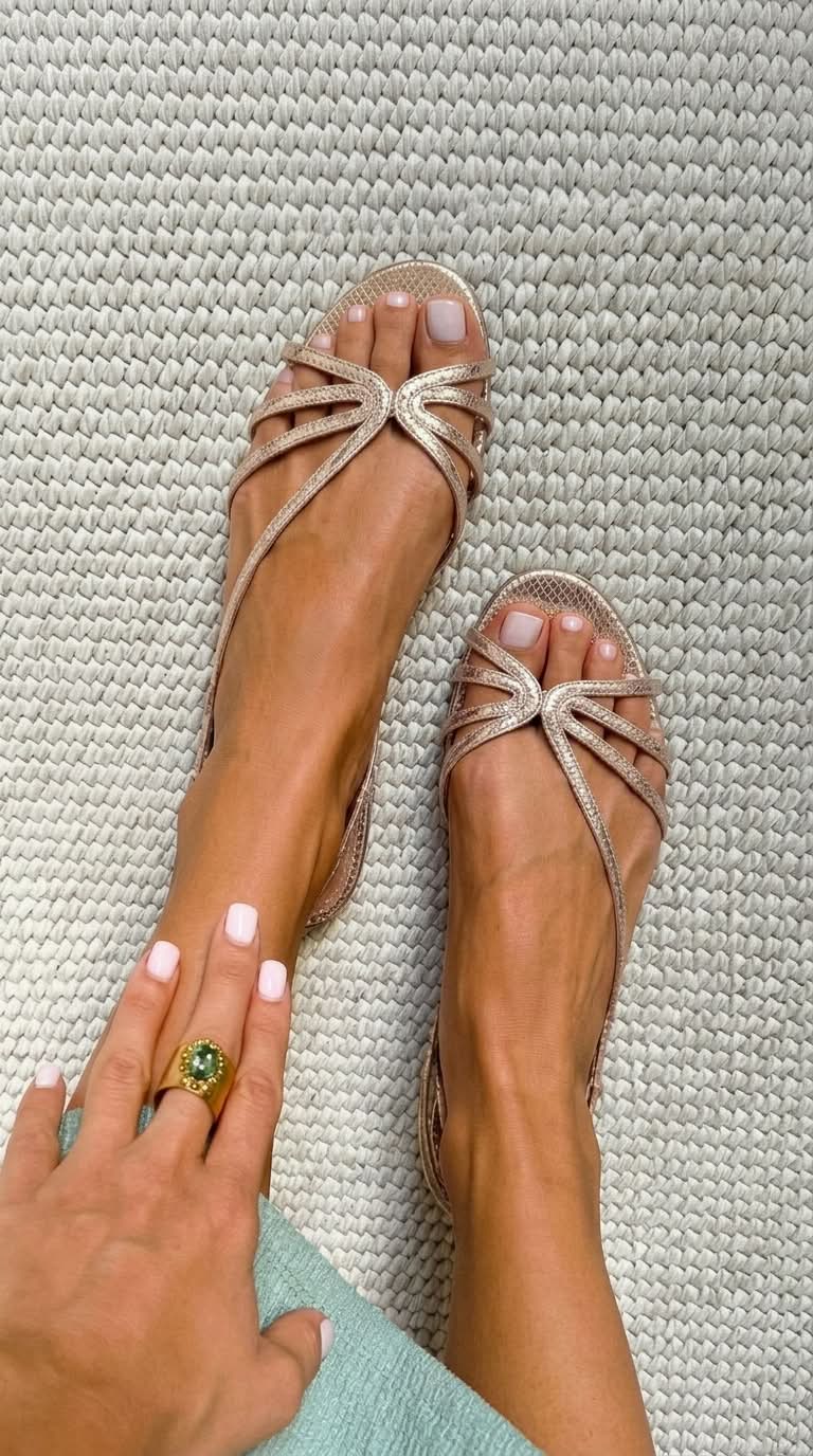 Ginevra | Sandalias Doradas