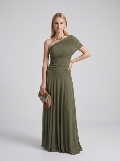 Marzia | Vestido Largo Toledo Hombros Descubiertos