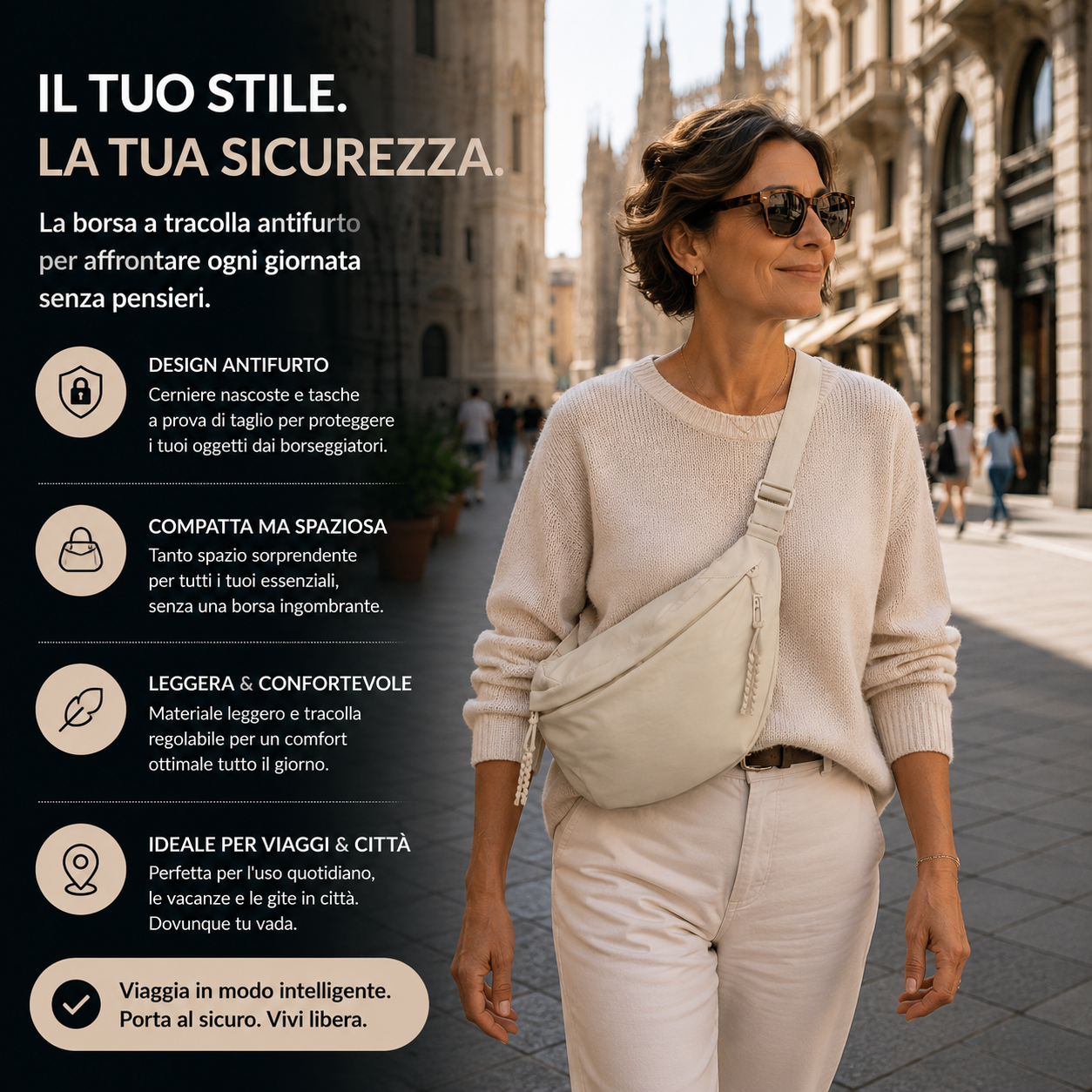 Rossana | Bolso Bandolera Beige