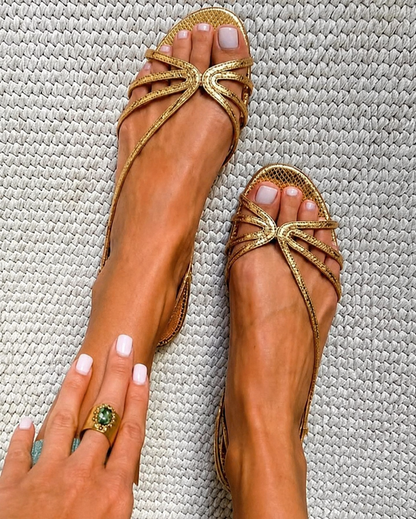 Ginevra | Sandalias Doradas