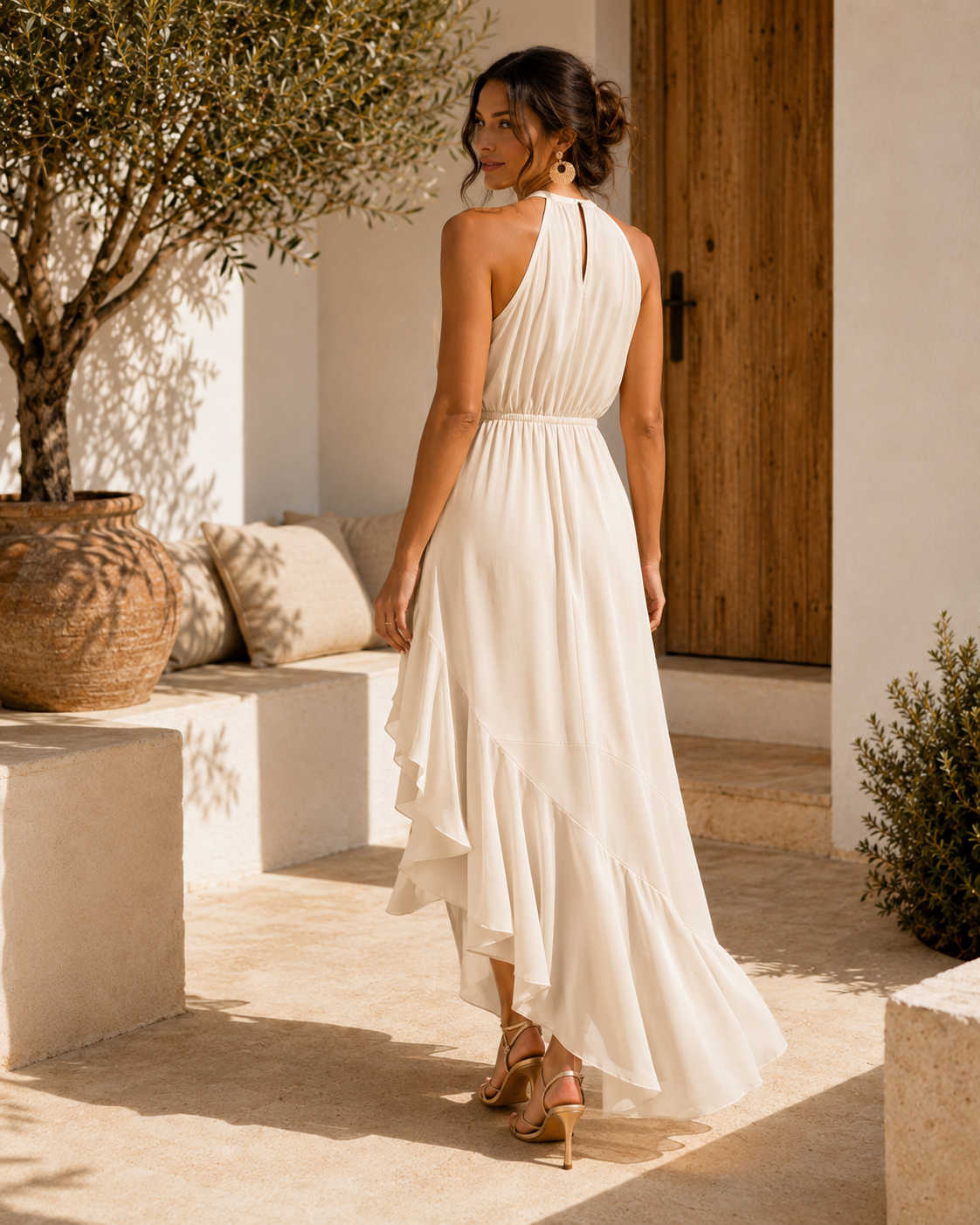 Gabriella | Vestido Elegante Bajo Asimétrico