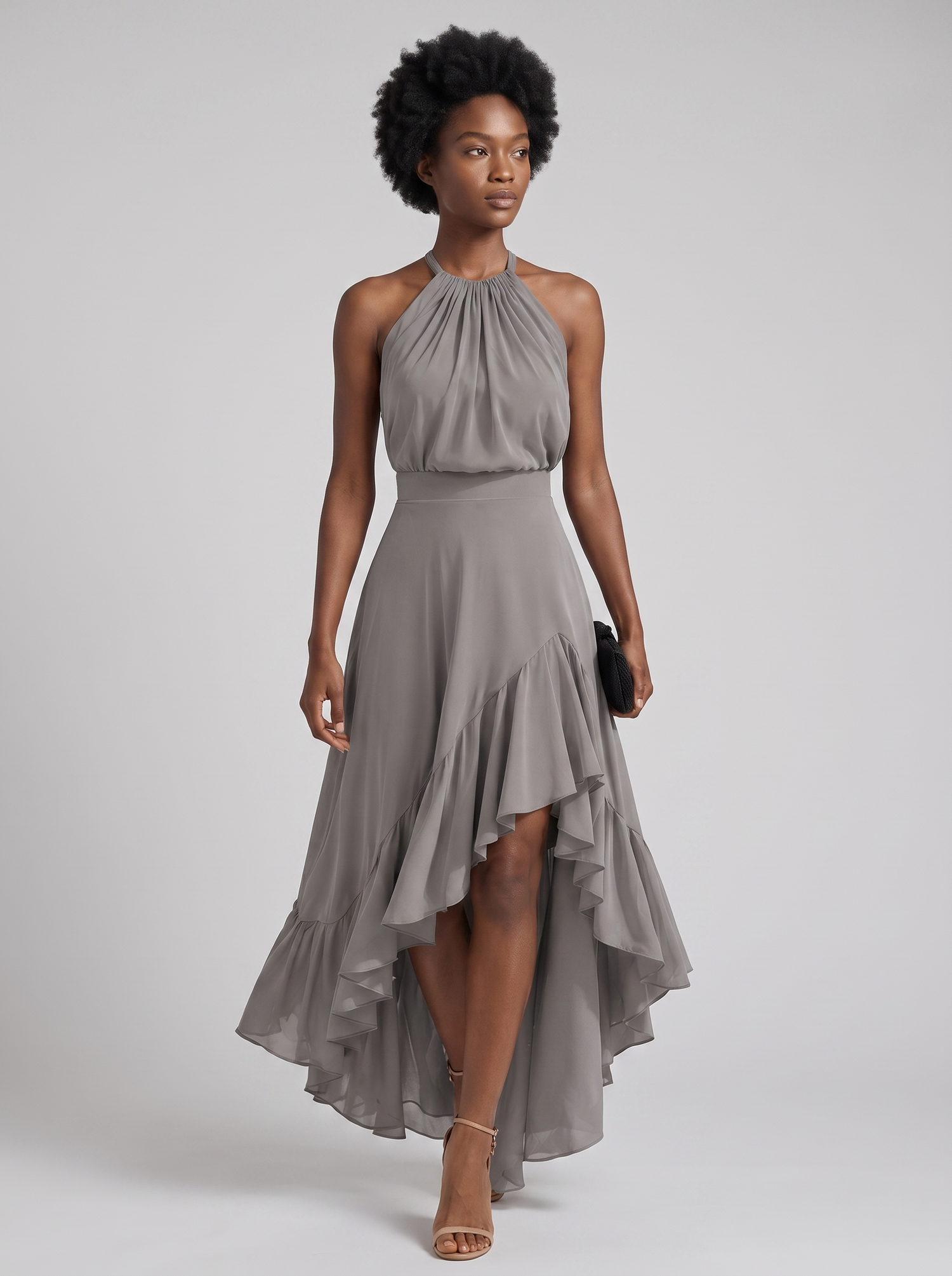 Gabriella | Vestido Elegante Bajo Asimétrico