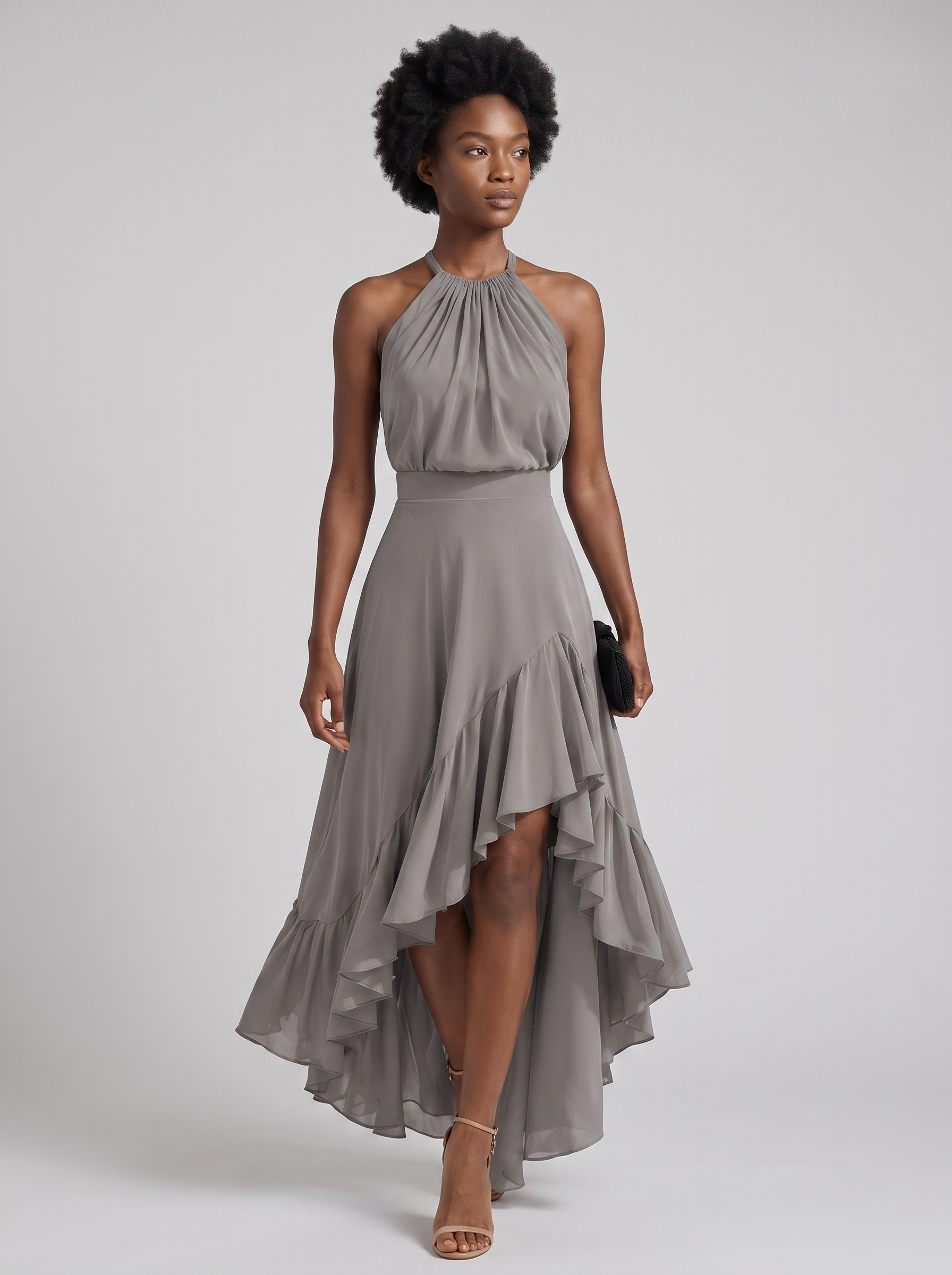 Gabriella | Vestido Elegante Bajo Asimétrico