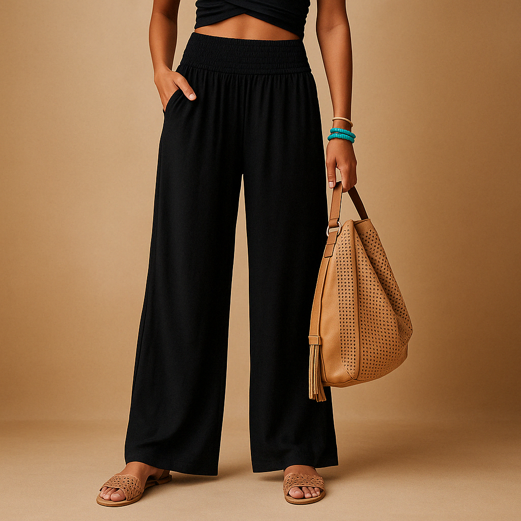 Lois | Pantalón de Lino con Cintura Elástica