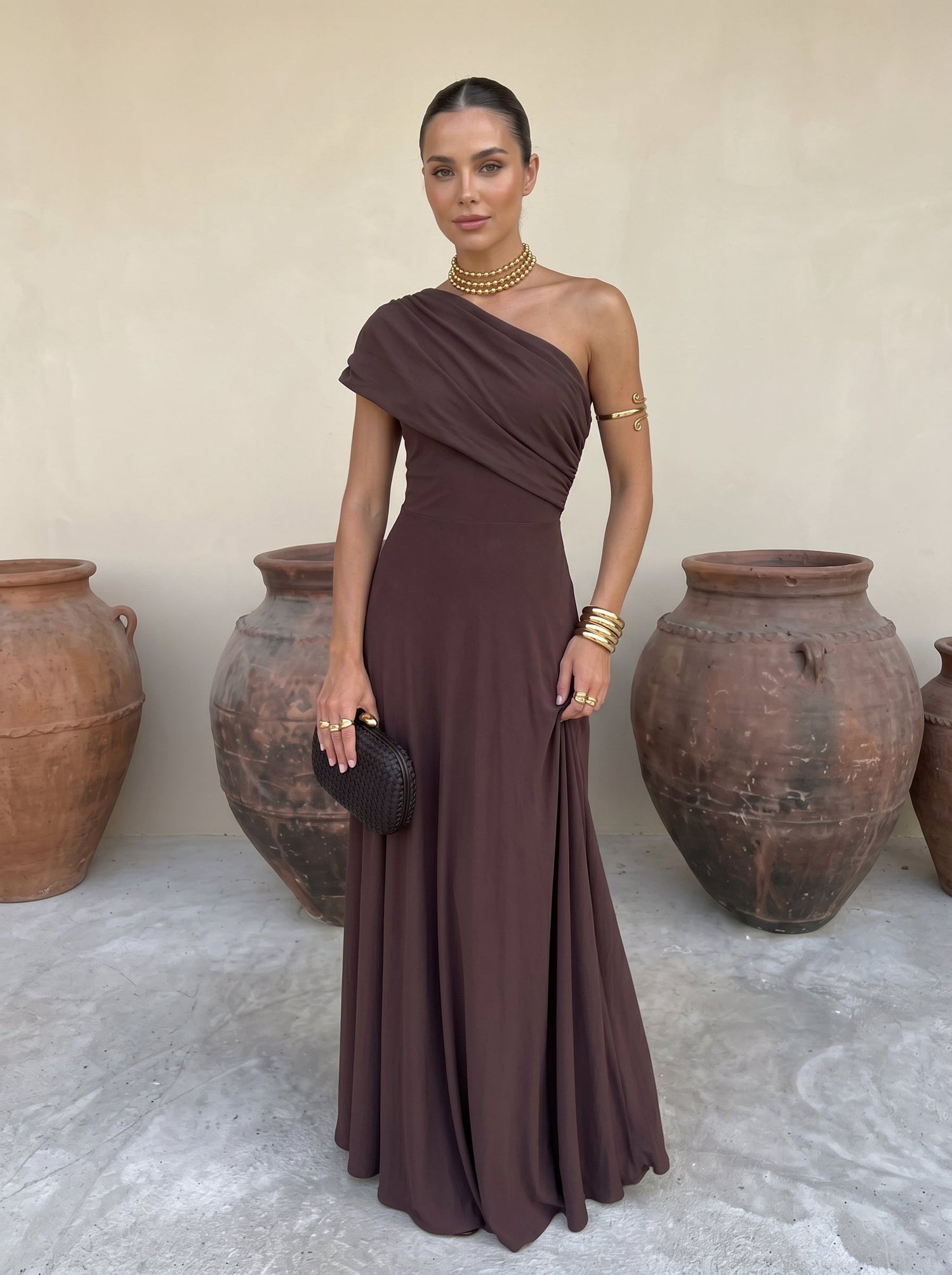 Marzia | Vestido Largo Toledo Hombros Descubiertos