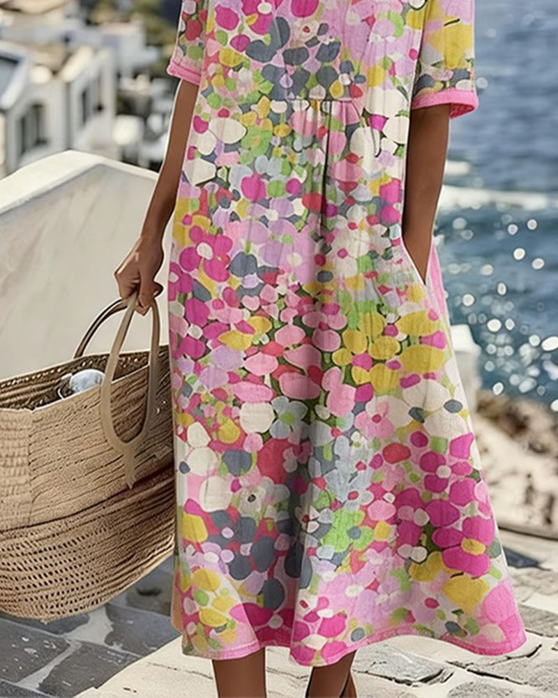 Fioralba | Vestido Midi Floral Elegante