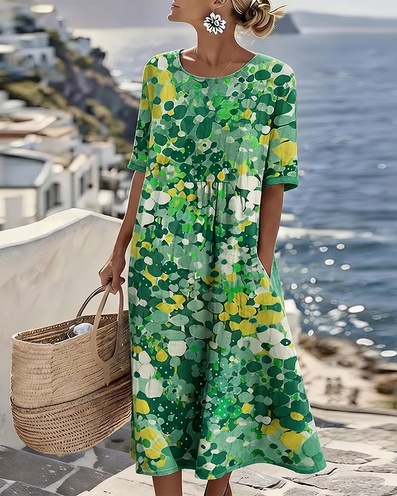 Fioralba | Vestido Midi Floral Elegante