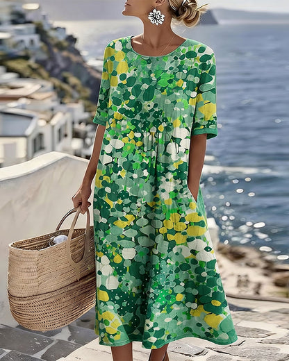 Fioralba | Vestido Midi Floral Elegante