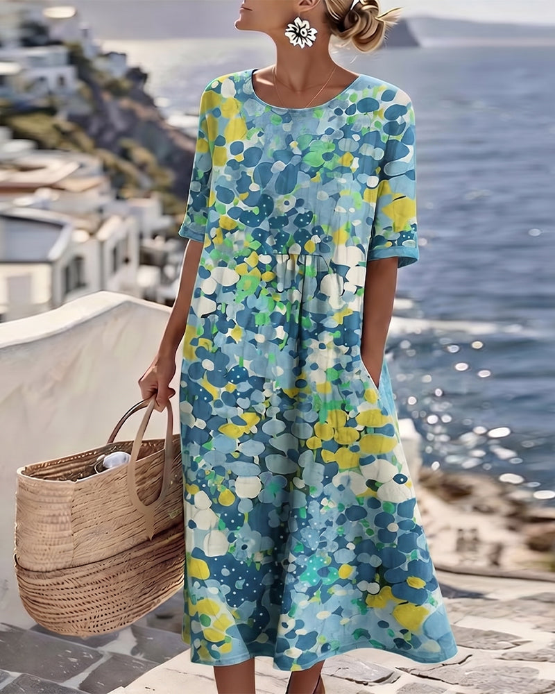 Fioralba | Vestido Midi Floral Elegante