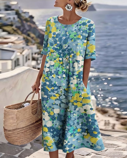 Fioralba | Vestido Midi Floral Elegante