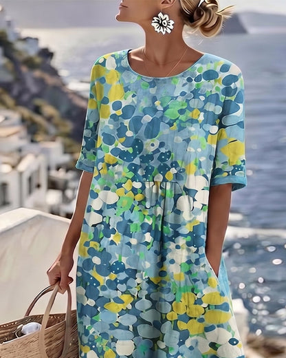 Fioralba | Vestido Midi Floral Elegante