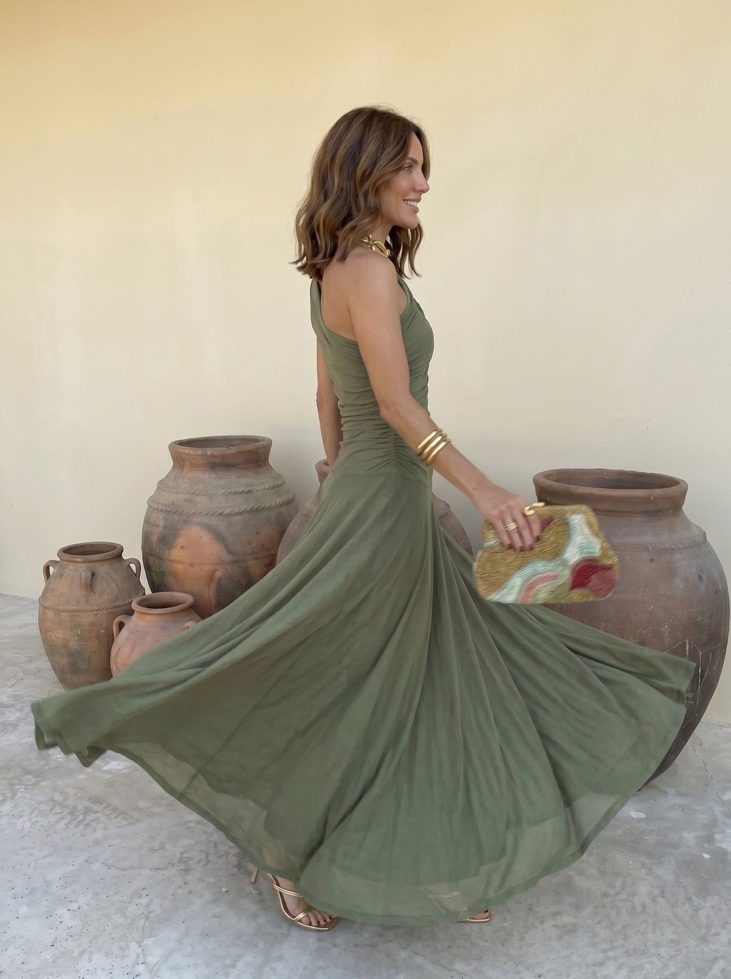 Marzia | Vestido Largo Toledo Hombros Descubiertos