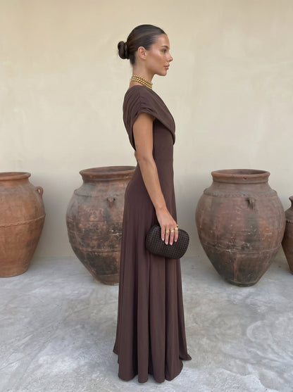 Marzia | Vestido Largo Toledo Hombros Descubiertos